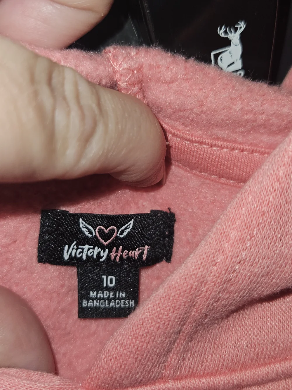 Victory Heart Girls Pink Sweatshirt Size 10 Like New